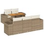 Juego de sofás jardín con cojines 6 pzas ratán sintético beige de , Conjuntos de jardín - Ref: Foro24-3327327, Precio: 553,22...