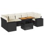 Set de sofás de jardín y cojines 8 piezas ratán sintético negro de , Conjuntos de jardín - Ref: Foro24-3327346, Precio: 547,6...