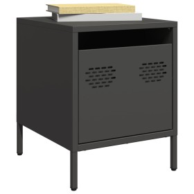 Mesitas de noche 2 uds acero negra 35x39x43,5 cm de , Mesitas de noche - Ref: Foro24-851245, Precio: 71,47 €, Descuento: %