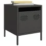 Mesitas de noche 2 uds acero negra 35x39x43,5 cm by , Nightstands - Ref: Foro24-851245, Price: 70,35 €, Discount: %
