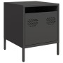 Mesitas de noche 2 uds acero negra 35x39x43,5 cm de , Mesitas de noche - Ref: Foro24-851245, Precio: 71,47 €, Descuento: %