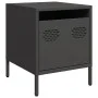 Mesitas de noche 2 uds acero negra 35x39x43,5 cm by , Nightstands - Ref: Foro24-851245, Price: 70,35 €, Discount: %