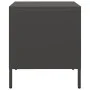 Mesitas de noche 2 uds acero negra 35x39x43,5 cm by , Nightstands - Ref: Foro24-851245, Price: 70,35 €, Discount: %