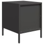 Mesitas de noche 2 uds acero negra 35x39x43,5 cm de , Mesitas de noche - Ref: Foro24-851245, Precio: 71,47 €, Descuento: %