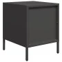 Mesitas de noche 2 uds acero negra 35x39x43,5 cm by , Nightstands - Ref: Foro24-851245, Price: 70,35 €, Discount: %