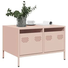 Mueble para TV acero laminado en frío rosa 68x50x43,5 cm de , Muebles TV - Ref: Foro24-851239, Precio: 80,39 €, Descuento: %