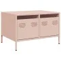 Mueble para TV acero laminado en frío rosa 68x50x43,5 cm de , Muebles TV - Ref: Foro24-851239, Precio: 80,39 €, Descuento: %