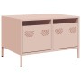 Mueble para TV acero laminado en frío rosa 68x50x43,5 cm de , Muebles TV - Ref: Foro24-851239, Precio: 81,15 €, Descuento: %