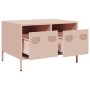 Mueble para TV acero laminado en frío rosa 68x50x43,5 cm de , Muebles TV - Ref: Foro24-851239, Precio: 81,15 €, Descuento: %