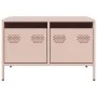 Mueble para TV acero laminado en frío rosa 68x50x43,5 cm de , Muebles TV - Ref: Foro24-851239, Precio: 80,39 €, Descuento: %