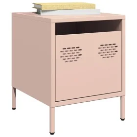Mesitas de noche 2 unidades acero rosa 35x39x43,5 cm de , Mesitas de noche - Ref: Foro24-851247, Precio: 73,94 €, Descuento: %