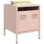 Mesitas de noche 2 unidades acero rosa 35x39x43,5 cm de , Mesitas de noche - Ref: Foro24-851247, Precio: 73,94 €, Descuento: %