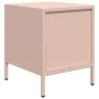 Mesitas de noche 2 unidades acero rosa 35x39x43,5 cm de , Mesitas de noche - Ref: Foro24-851247, Precio: 73,94 €, Descuento: %