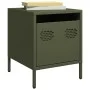 Mesitas de noche 2 unidades acero verde oliva 35x39x43,5 cm de , Mesitas de noche - Ref: Foro24-851253, Precio: 73,94 €, Desc...