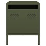 Mesitas de noche 2 unidades acero verde oliva 35x39x43,5 cm de , Mesitas de noche - Ref: Foro24-851253, Precio: 74,66 €, Desc...