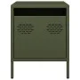 Mesitas de noche 2 unidades acero verde oliva 35x39x43,5 cm de , Mesitas de noche - Ref: Foro24-851253, Precio: 73,94 €, Desc...