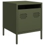 Mesitas de noche 2 unidades acero verde oliva 35x39x43,5 cm de , Mesitas de noche - Ref: Foro24-851253, Precio: 74,66 €, Desc...
