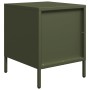 Mesitas de noche 2 unidades acero verde oliva 35x39x43,5 cm de , Mesitas de noche - Ref: Foro24-851253, Precio: 74,66 €, Desc...