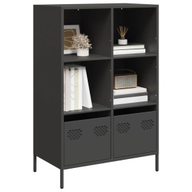 Aparador acero negro 68x39x103,5 cm de , Aparadores - Ref: Foro24-851382, Precio: 106,41 €, Descuento: %