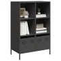 Aparador acero negro 68x39x103,5 cm de , Aparadores - Ref: Foro24-851382, Precio: 105,45 €, Descuento: %