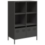 Aparador acero negro 68x39x103,5 cm de , Aparadores - Ref: Foro24-851382, Precio: 106,41 €, Descuento: %