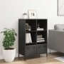 Aparador acero negro 68x39x103,5 cm de , Aparadores - Ref: Foro24-851382, Precio: 105,45 €, Descuento: %