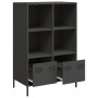 Aparador acero negro 68x39x103,5 cm de , Aparadores - Ref: Foro24-851382, Precio: 106,41 €, Descuento: %