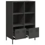 Aparador acero negro 68x39x103,5 cm de , Aparadores - Ref: Foro24-851382, Precio: 105,45 €, Descuento: %