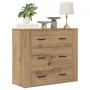Aparador madera de ingeniería roble artisan 80x33x70 cm de , Aparadores - Ref: Foro24-857086, Precio: 113,38 €, Descuento: %