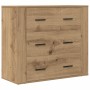 Aparador madera de ingeniería roble artisan 80x33x70 cm de , Aparadores - Ref: Foro24-857086, Precio: 115,40 €, Descuento: %
