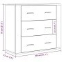 Aparador madera de ingeniería roble artisan 80x33x70 cm de , Aparadores - Ref: Foro24-857086, Precio: 113,38 €, Descuento: %