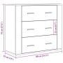 Aparador madera de ingeniería roble artisan 80x33x70 cm de , Aparadores - Ref: Foro24-857086, Precio: 115,40 €, Descuento: %