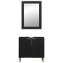 Juego de muebles de baño 2 pzas madera contrachapada negro de , Muebles de baño - Ref: Foro24-3309994, Precio: 158,40 €, Desc...