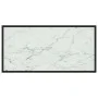 Mesa de centro negra con vidrio de mármol blanco 100x50x35 cm de vidaXL, Mesas de centro - Ref: Foro24-322881, Precio: 79,22 ...