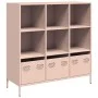 Aparador de acero rosa 101,5x39x103,5 cm von , Sideboards - Ref: Foro24-851389, Preis: 126,67 €, Rabatt: %