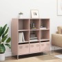 Aparador de acero rosa 101,5x39x103,5 cm de , Aparadores - Ref: Foro24-851389, Precio: 128,78 €, Descuento: %