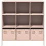Aparador de acero rosa 101,5x39x103,5 cm von , Sideboards - Ref: Foro24-851389, Preis: 126,67 €, Rabatt: %