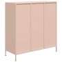 Aparador de acero rosa 101,5x39x103,5 cm de , Aparadores - Ref: Foro24-851389, Precio: 128,78 €, Descuento: %