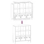 Aparador de acero rosa 101,5x39x103,5 cm von , Sideboards - Ref: Foro24-851389, Preis: 126,67 €, Rabatt: %