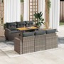 Set de sofás de jardín 7 pzas con cojines ratán sintético gris de , Conjuntos de jardín - Ref: Foro24-3327000, Precio: 513,46...