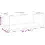 Mesa de centro negra con vidrio de mármol blanco 100x50x35 cm de vidaXL, Mesas de centro - Ref: Foro24-322881, Precio: 79,22 ...