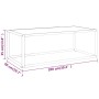 Mesa de centro negra con vidrio de mármol blanco 100x50x35 cm de vidaXL, Mesas de centro - Ref: Foro24-322881, Precio: 80,63 ...