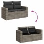 Set de sofás de jardín 7 pzas con cojines ratán sintético gris de , Conjuntos de jardín - Ref: Foro24-3327049, Precio: 481,85...