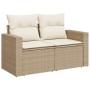 Set de sofás de jardín con cojines 9 pzas ratán sintético beige de , Conjuntos de jardín - Ref: Foro24-3327054, Precio: 735,2...