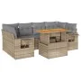 Set sofás de jardín 7 piezas y cojines ratán sintético beige by , Garden sets - Ref: Foro24-3327118, Price: 529,69 €, Discoun...