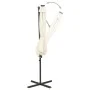 Sombrilla voladiza con poste y luces LED 300 cm arena de vidaXL, Sombrillas - Ref: Foro24-312336, Precio: 117,55 €, Descuento: %