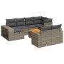 Set de sofás de jardín 11 pzas y cojines ratán sintético gris de , Conjuntos de jardín - Ref: Foro24-3326084, Precio: 614,95 ...