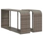 Set de sofás de jardín 11 pzas y cojines ratán sintético gris de , Conjuntos de jardín - Ref: Foro24-3326084, Precio: 614,95 ...