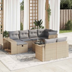 Set de sofás de jardín 11pzas con cojines ratán sintético beige de , Conjuntos de jardín - Ref: Foro24-3326073, Precio: 630,0...