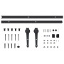 Puerta corredera con herrajes madera maciza de pino 90x210 cm de vidaXL, Puertas - Ref: Foro24-3057589, Precio: 344,05 €, Des...